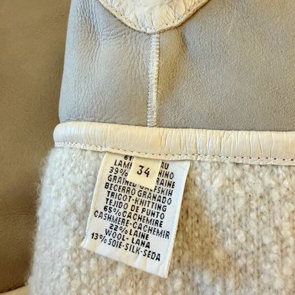 Hermès Real Fur & Shearling Lambskin Vest FR34 –Rare Cream Beige - Picture 14 of 16